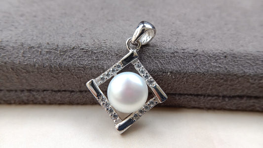 925 pure Silver square Pendent