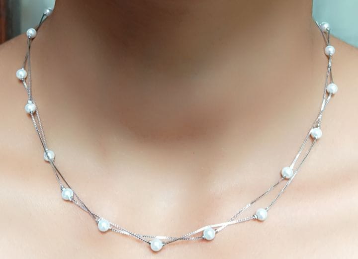 925 Pure Silver double Chain