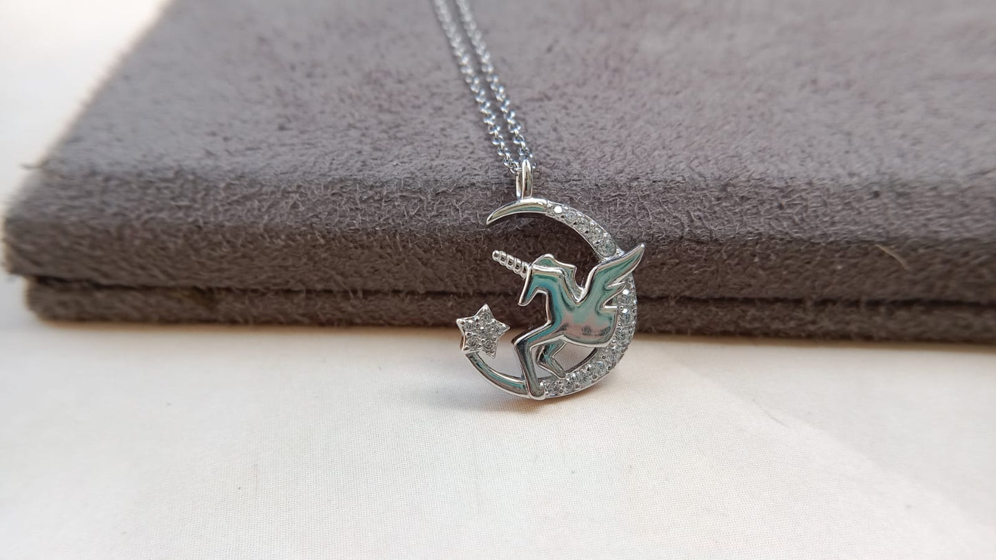 925 Silver - Unicorn Pendent