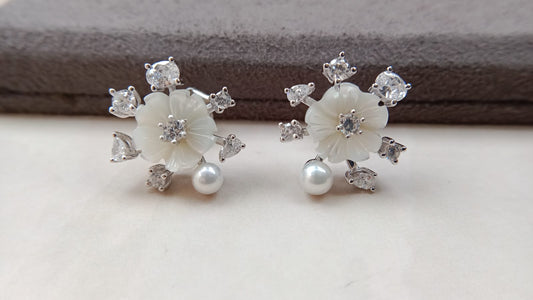 925 Pure Silver MOP Earrings