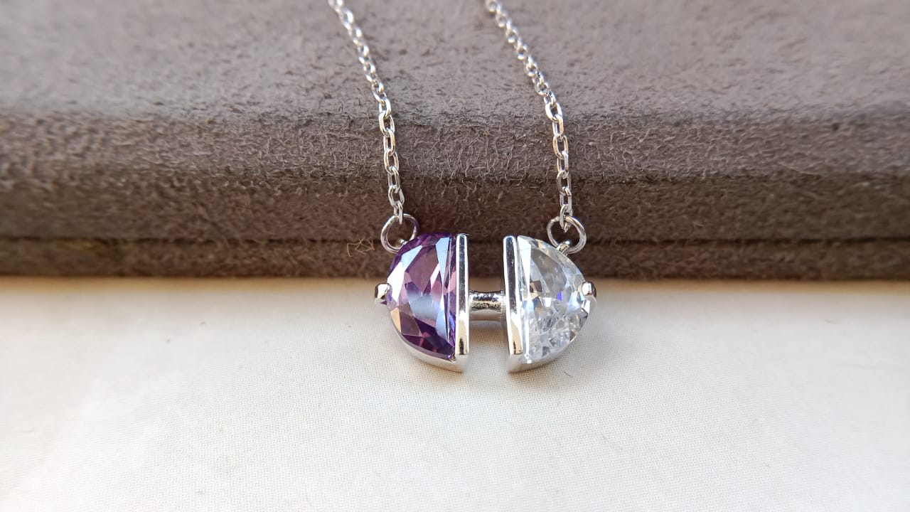 925 Pure Silver Amethyst Pendent
