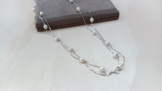 925 Pure Silver double Chain