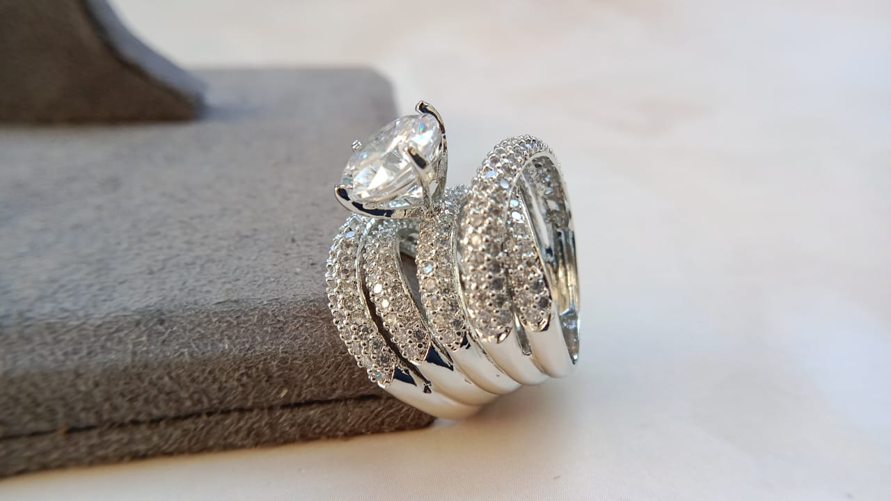 Solitaire Band Ring