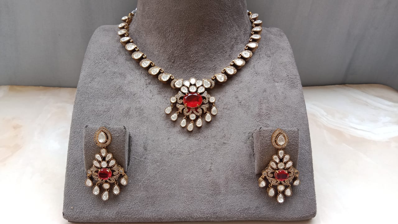 Oxidized Necklace Set