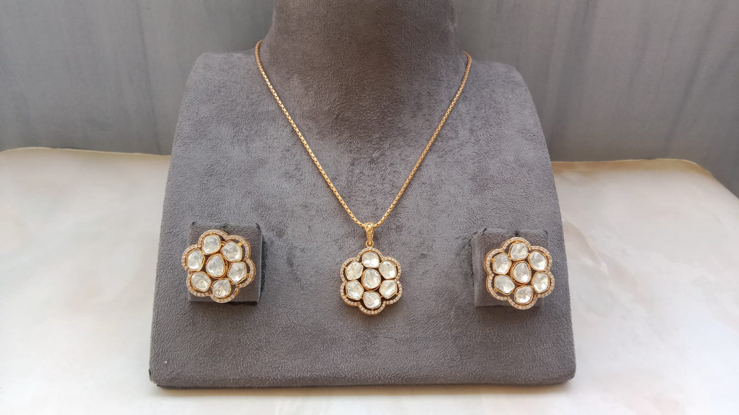 Polki Pendent set