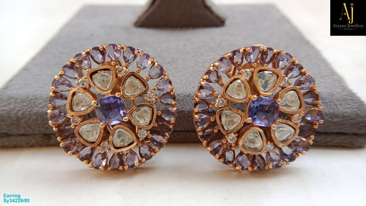 Elegant Polki Tops with Golden Plating