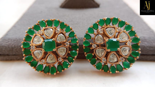 Elegant Polki Tops with Golden Plating