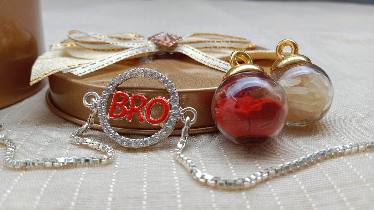925 Pure Silver BRO Rakhi