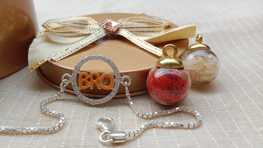 925 Pure Silver BRO Rakhi