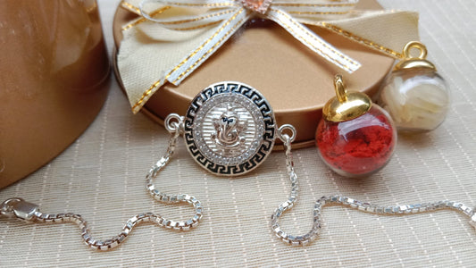 925 Pure Silver Ganesh Rakhi
