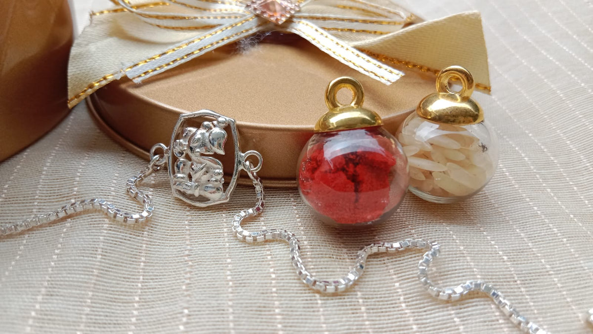 Ganpati Rakhi - 925 Pure Silver