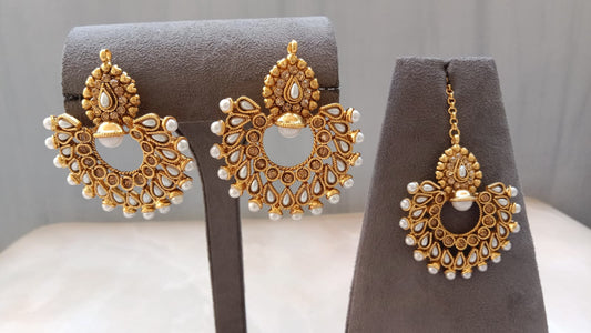 Chandbali Earring Tikka combo