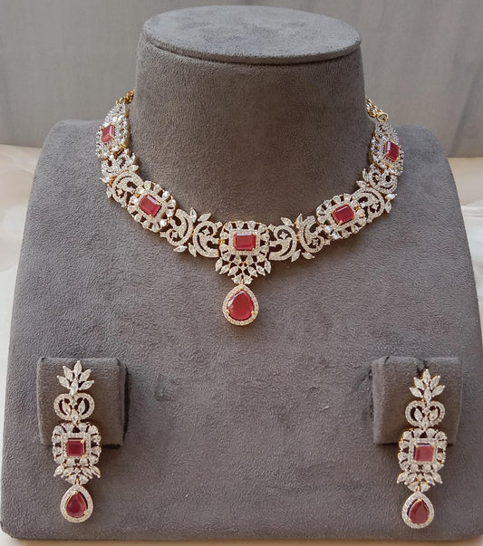 Ruby AD Necklace set