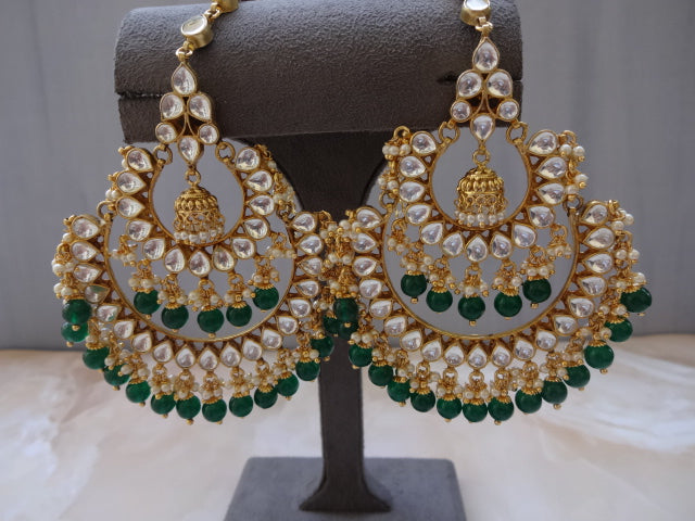 Kundan Chandbali Earrings