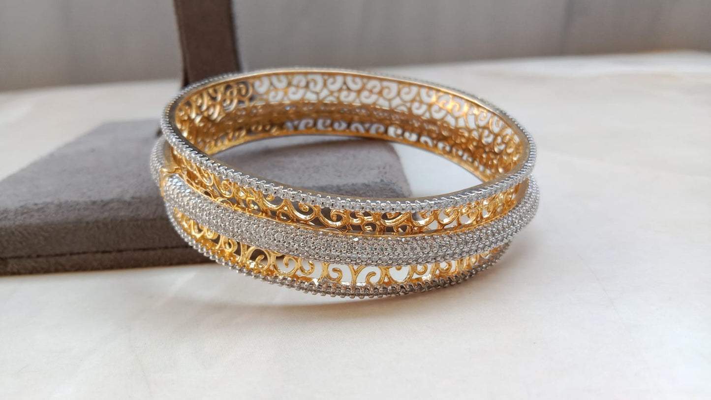 Golden AD Dual Bangle