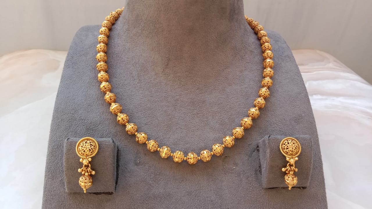 Gold Plated Mala Set