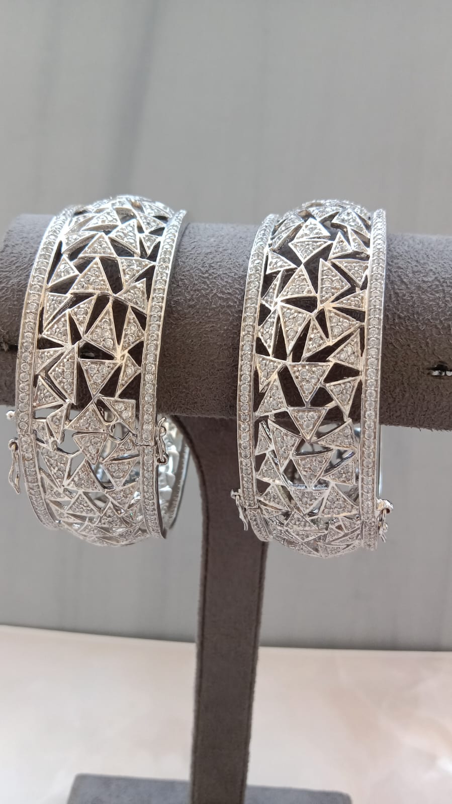 AD Rodium Broad Bangle