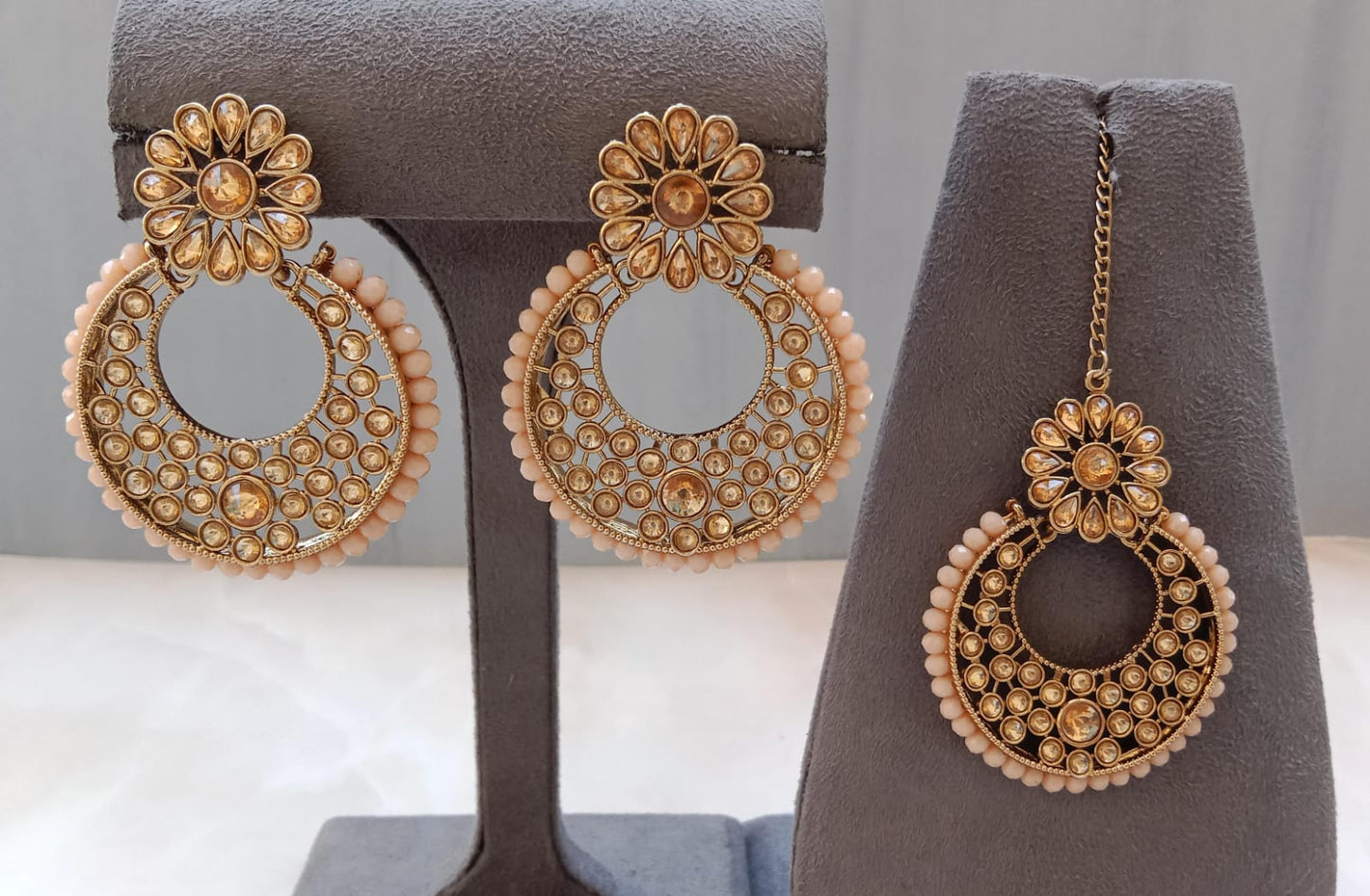 Chandbali Earring Tikka Combo