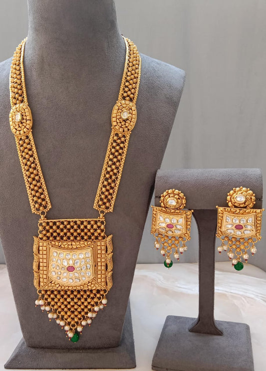 Gold plated Kundan Haar