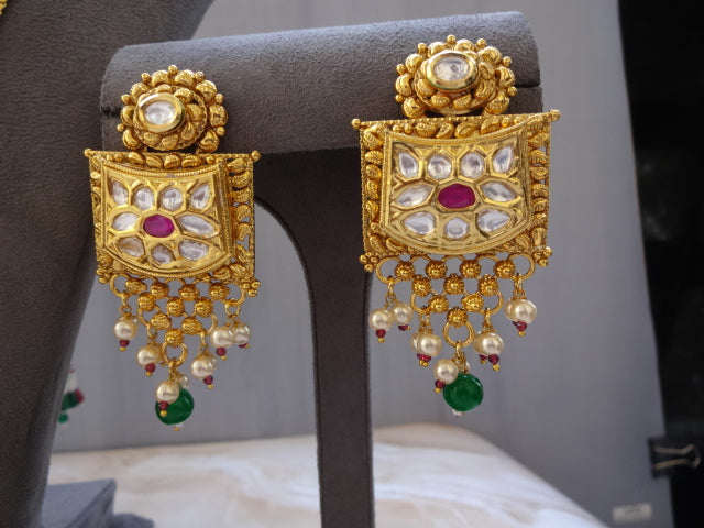 Gold plated Kundan Haar