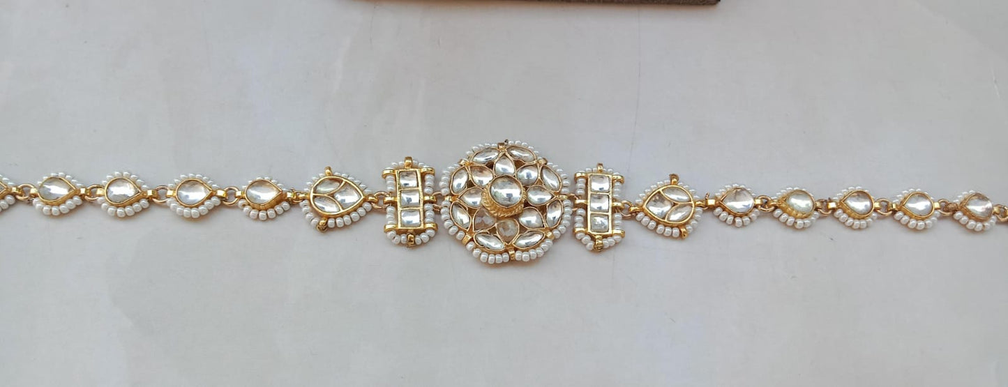 Gold Plated Kundan Delicate Sheeshpatti