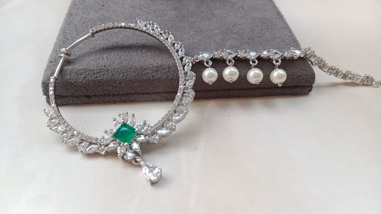 AD & Pearl Elegant Bridal Nosering