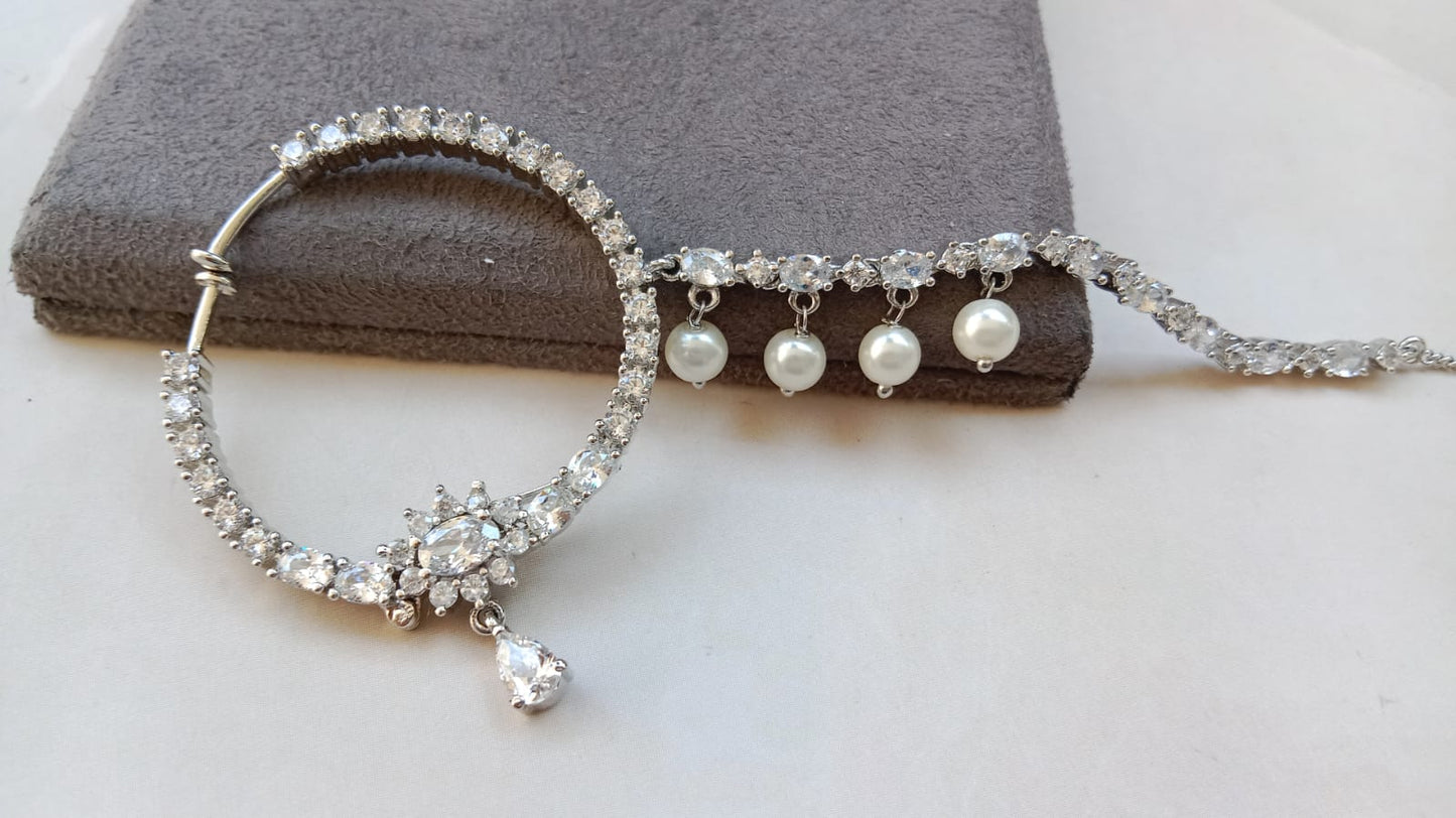 Elegant AD & Pearl Bridal Nosering