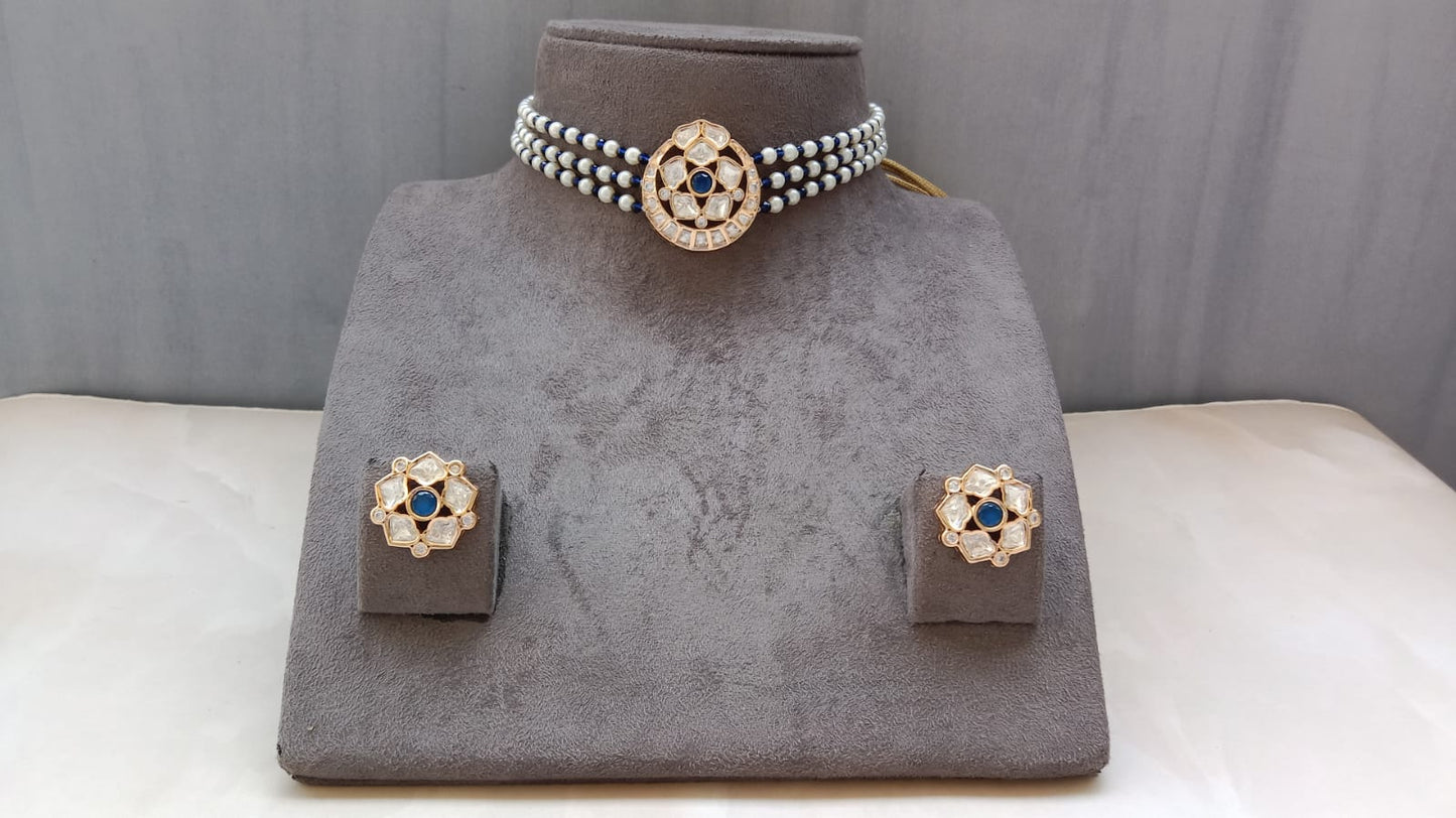 Polki Kundan Choker Set