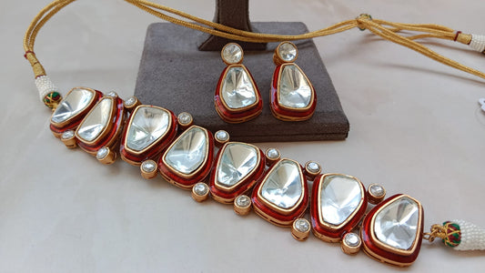 Polki Kundan Choker Set