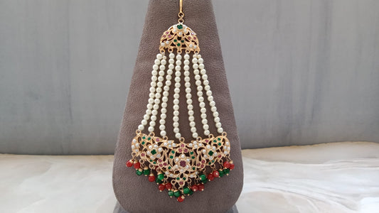 Jaadau Passa with Ruby & Green Stones and Pearl