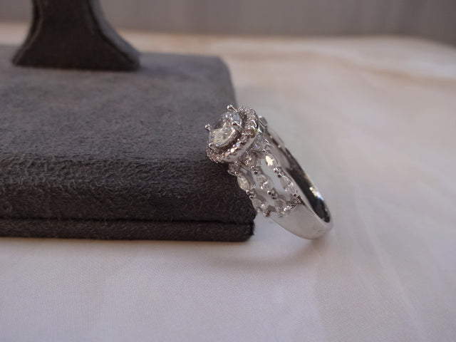 Solitaire Ring Rodium