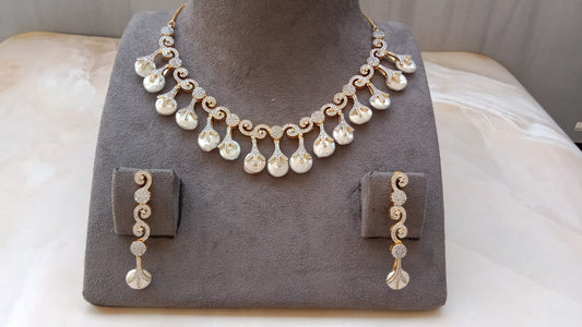 Pearl AD Necklace Set