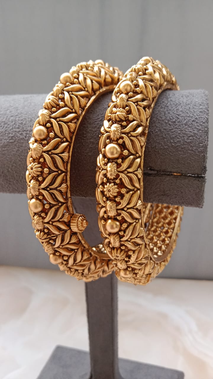 Gold Plated Pair of Bangle