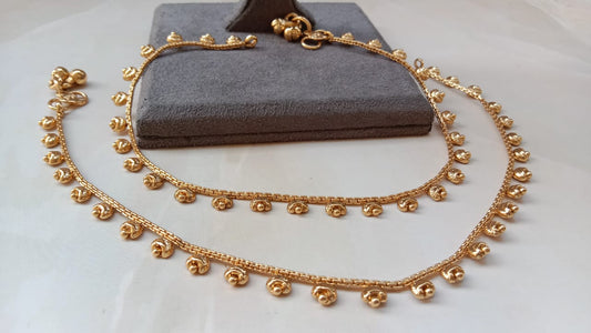 Traditional Gold-Plated Ghungroo Payal