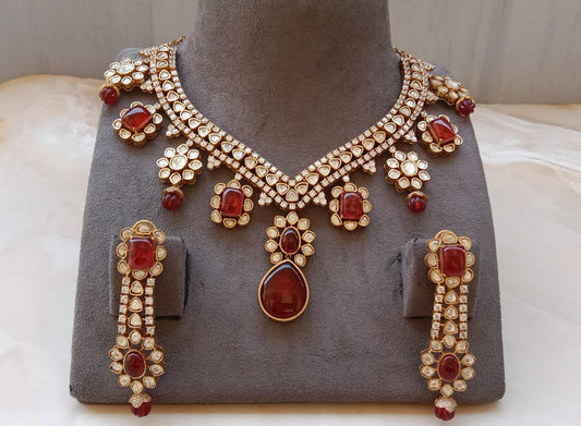 Ruby Necklace Set