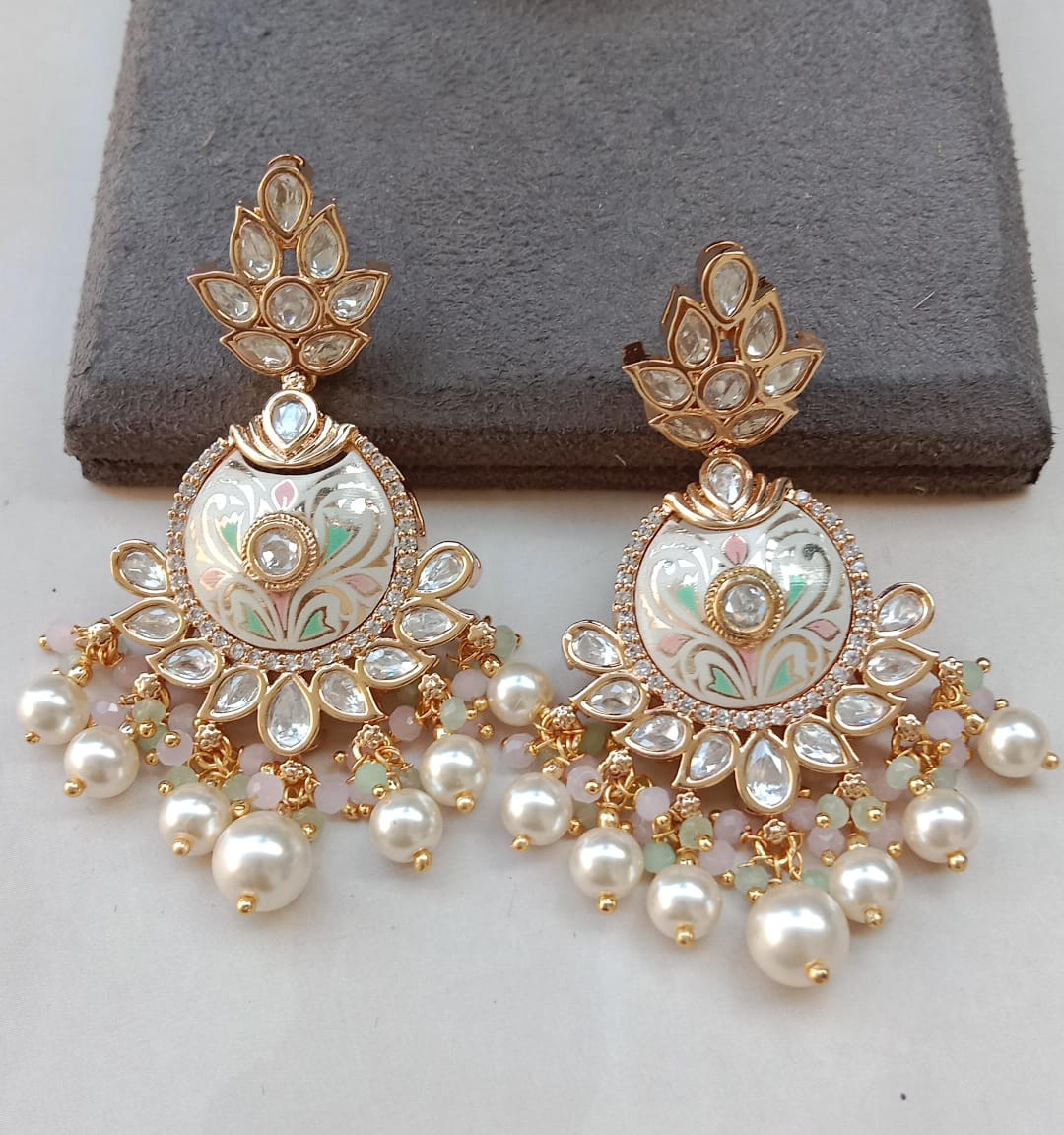 Meena Kundan Earrings