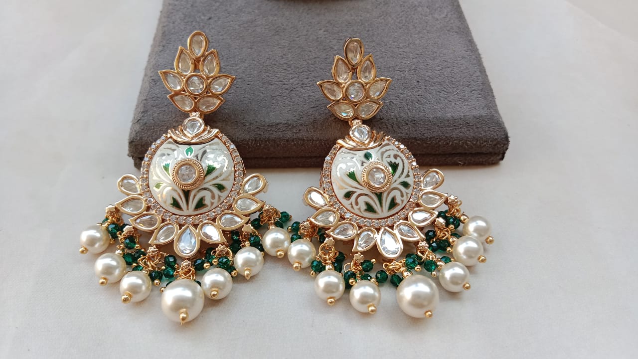 Meena Kundan Earrings