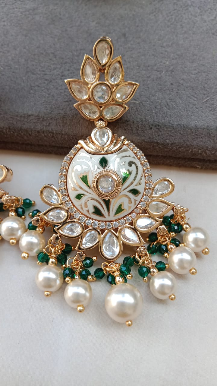 Meena Kundan Earrings