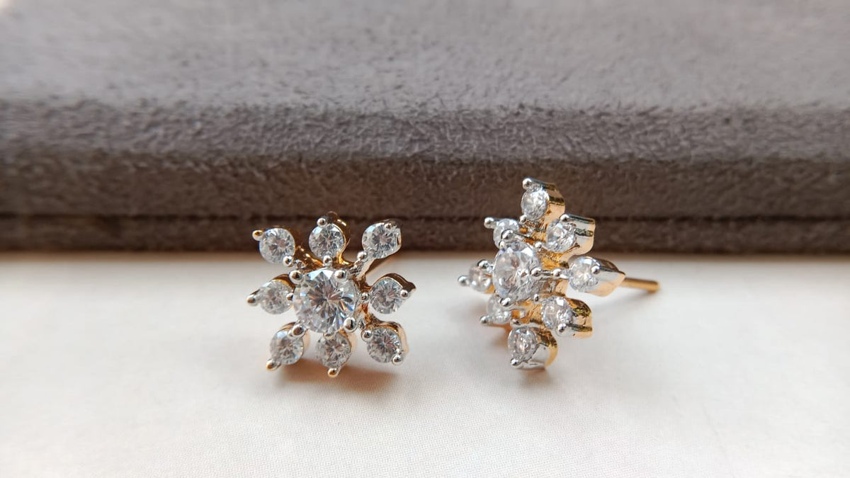 Radiant Snowflake American Diamond Tops