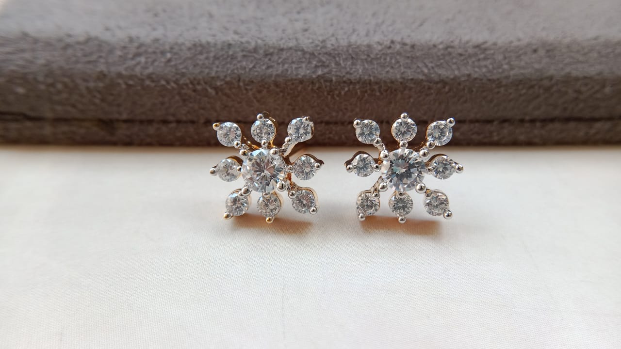 Radiant Snowflake American Diamond Tops