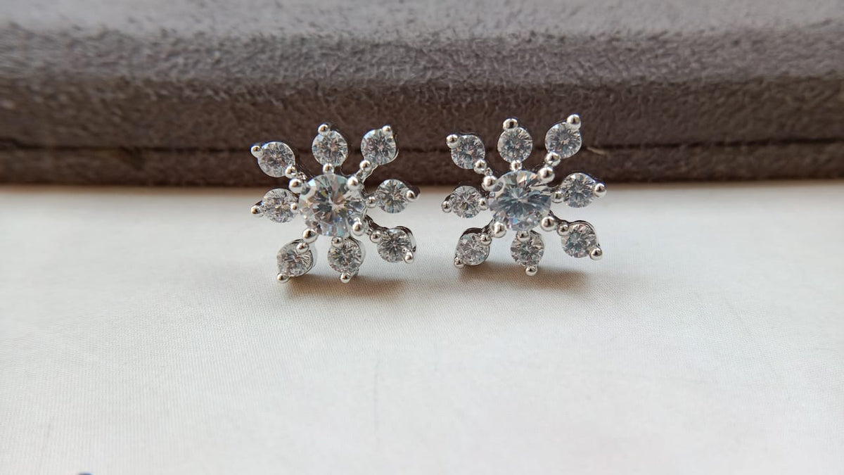 Radiant Snowflake American Diamond Tops