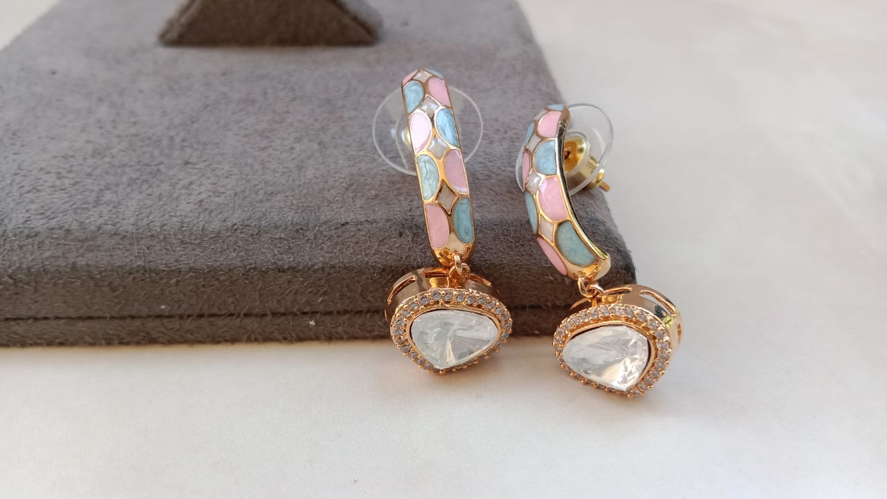 Enamel Delicate Earrings