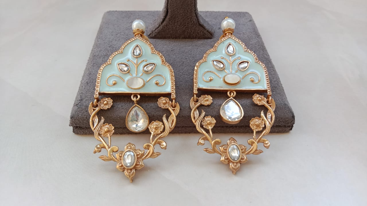 Designer Kundan Earrings