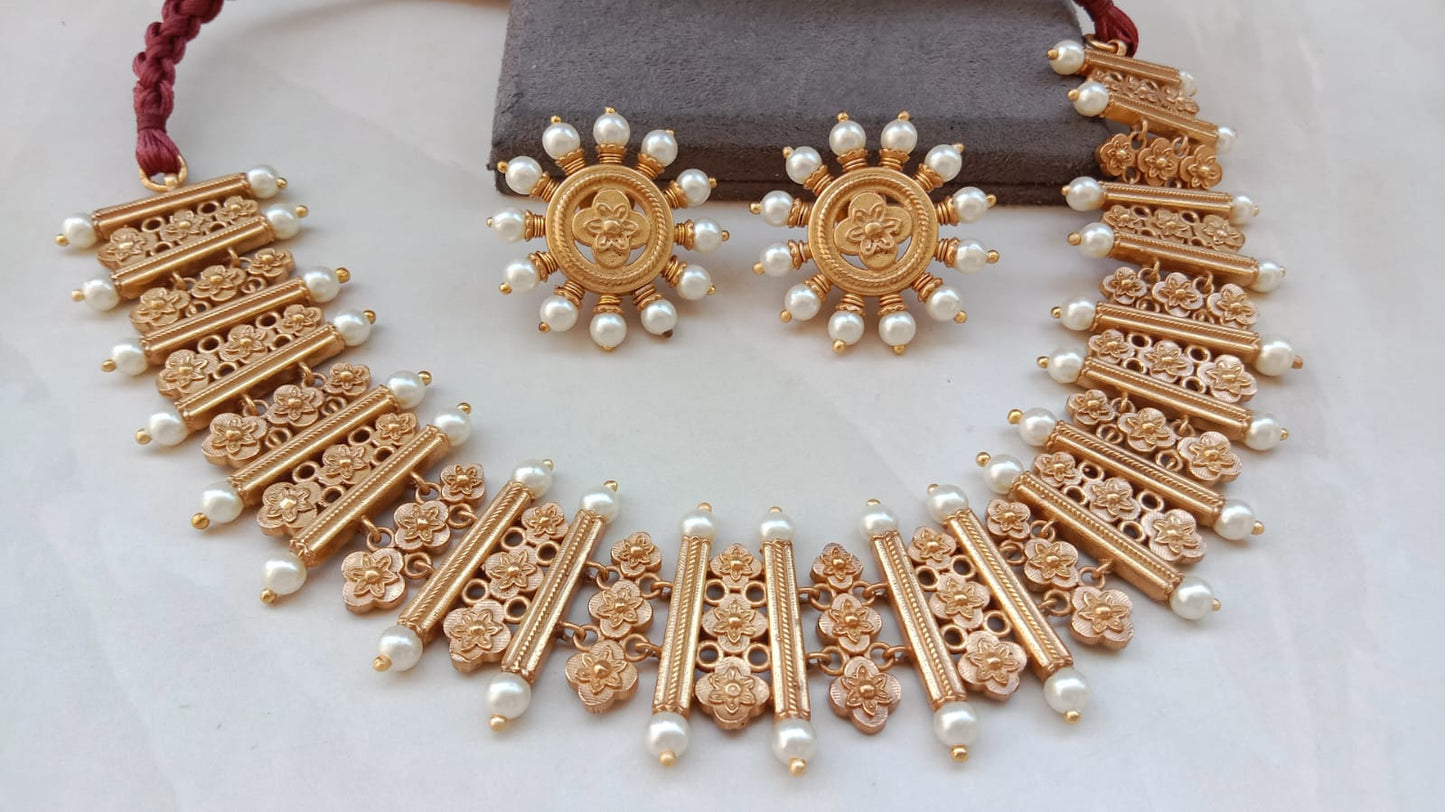 Golden Necklace Set