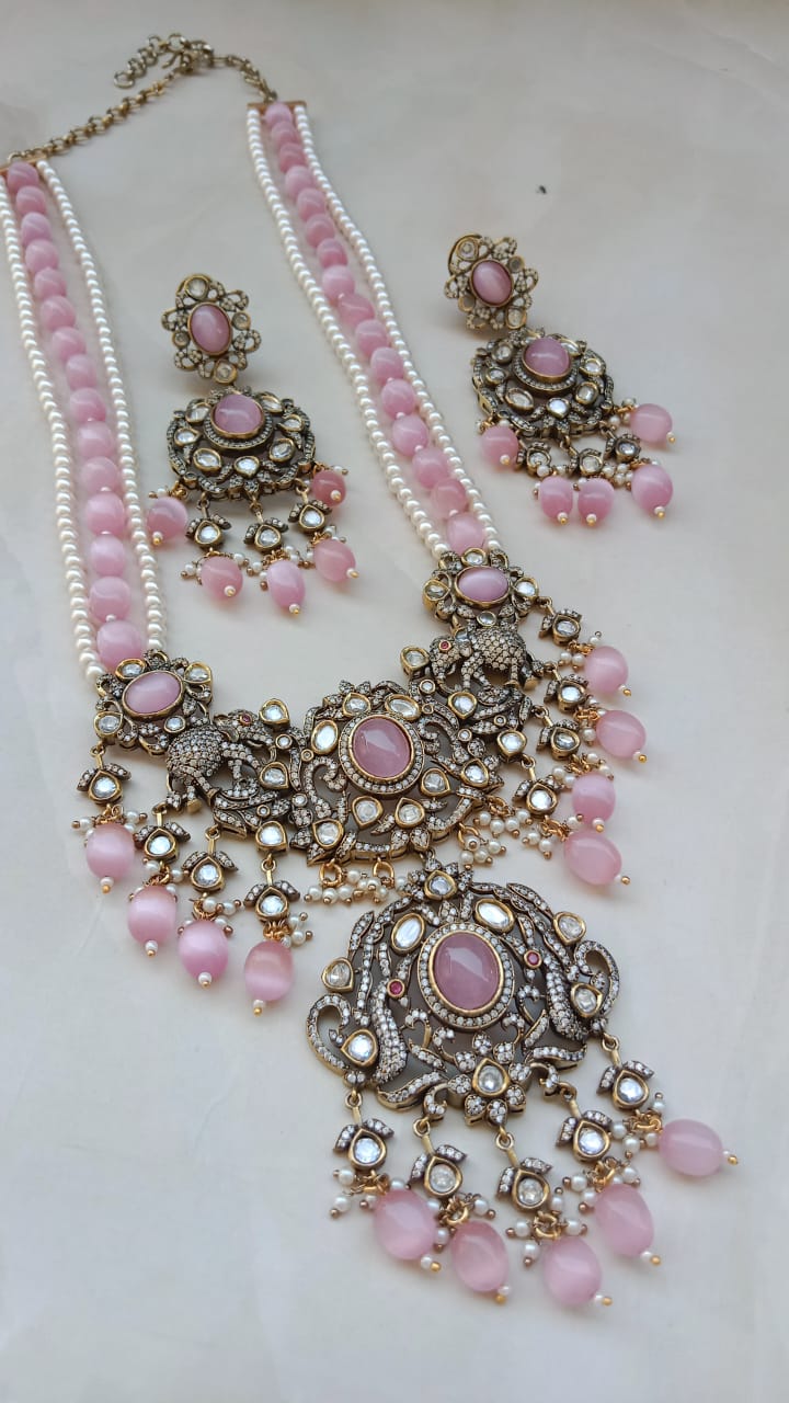 Oxidized Pink Long haar set