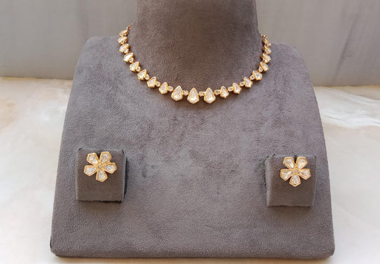 Polki Delicate Necklace set