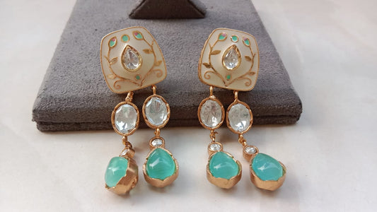 Meenakari Kundan Earrings