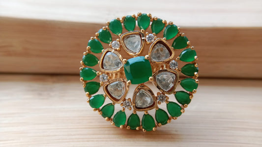 Elegant Gold Plated Adjustable Ring