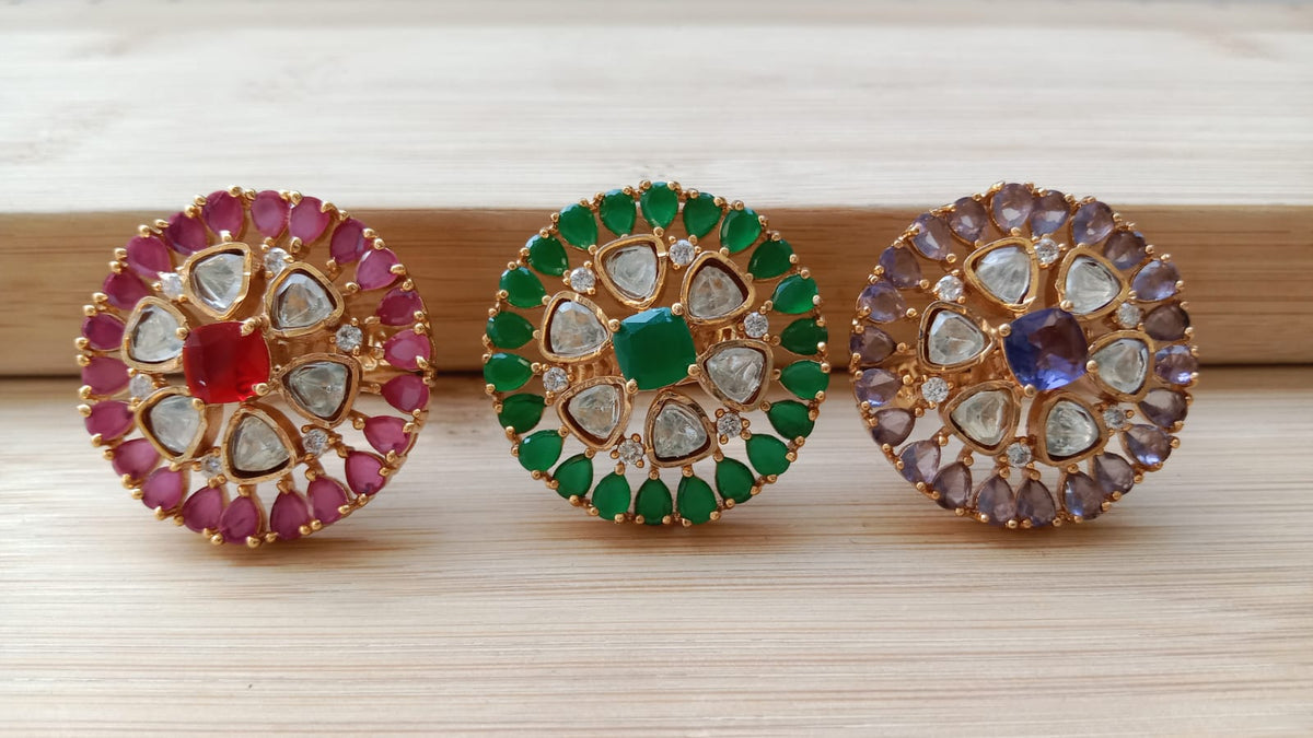 Elegant Gold Plated Adjustable Ring
