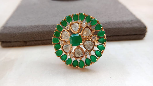 Elegant Gold Plated Adjustable Ring